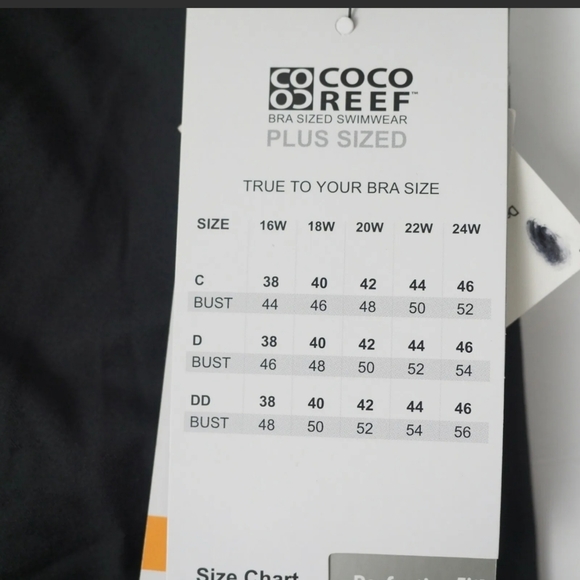 Coco Reef Plus Size Dreamweaver High Neck Wrap Bra Sized Tankini SET 24W / 46DD - Picture 12 of 12